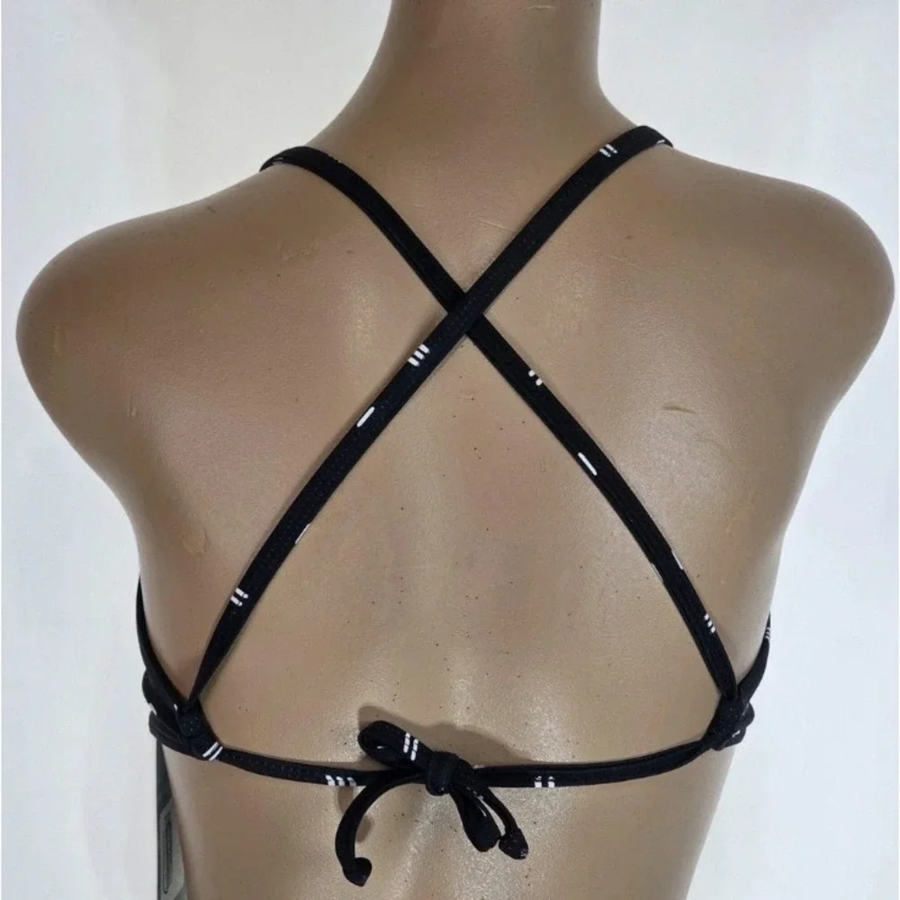NEW Carve Designs Olivia Top Black Dash Underwire‎ Bikini Swim Top Cup Size C